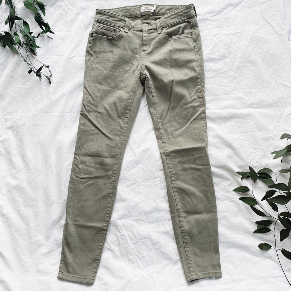 Vineyard Vines Olive Green Skinny Jeans Pants